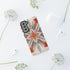 Silver Feather Compass - Impact Resistant Phone Case